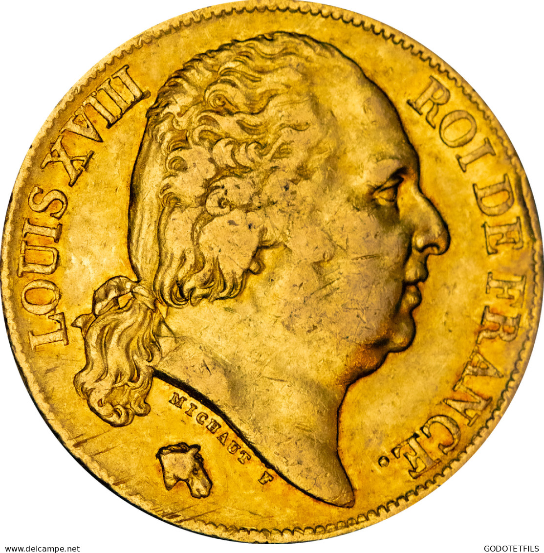 Restauration - 20 Francs Or Louis XVIII 1818 Nantes - 20 Francs (goud)