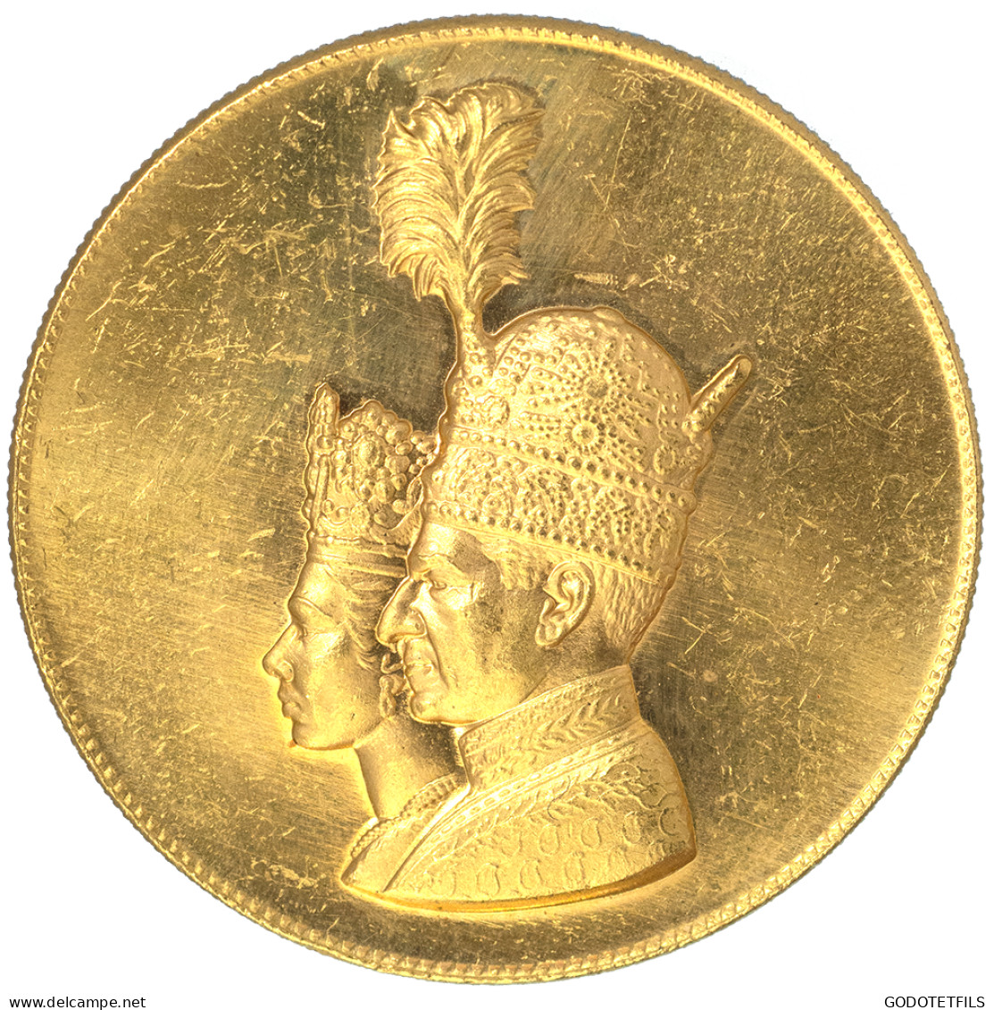 Iran-Médaille Commémorative Du Couronnement 1967 - Monarchia / Nobiltà
