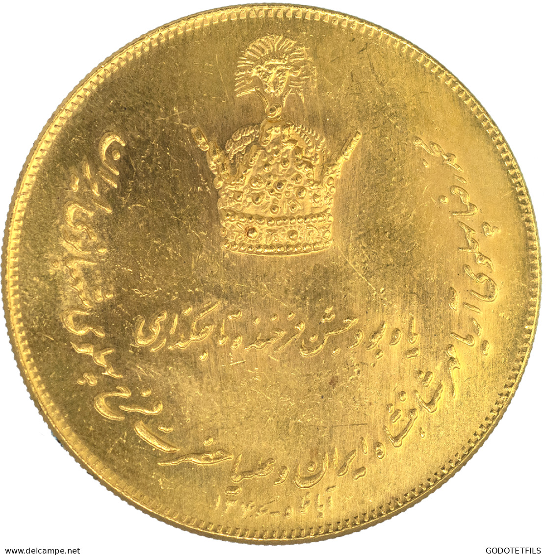 Iran-Médaille Commémorative Du Couronnement 1967 - Royal / Of Nobility