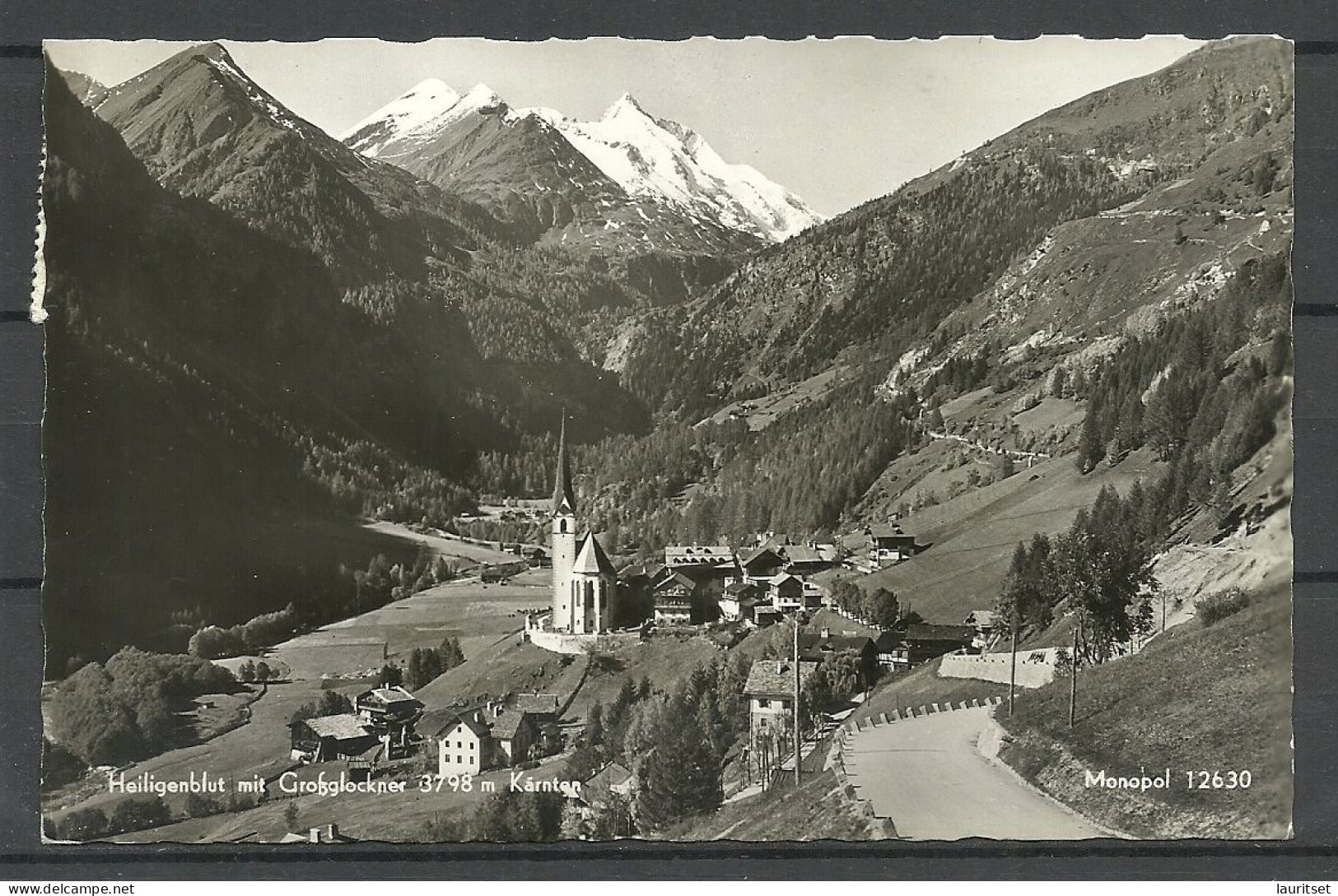 Austria Österreich Heiligenblut Mit Grossglockner Kärnten Berge Mountains, Sent 1957 To Denmark Reklame-Nebenstempel - Heiligenblut