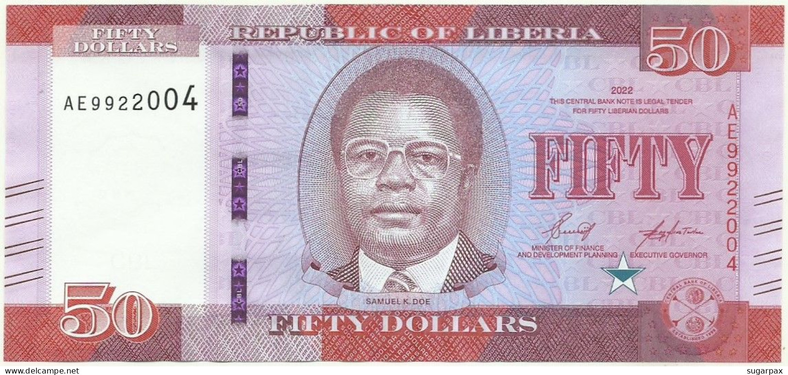 LIBERIA - 50 Dollars - 2022 - Pick: 40.a - Unc. - Série AE - Liberia