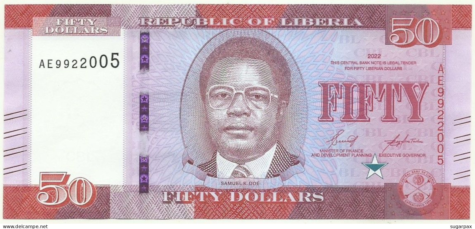 LIBERIA - 50 Dollars - 2022 - Pick: 40.a - Unc. - Série AE - Liberia