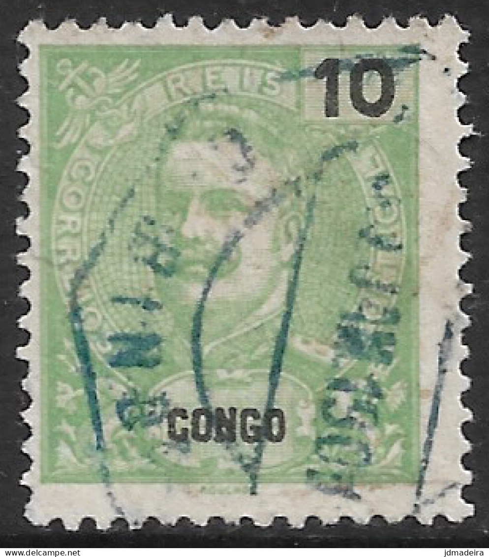 Portuguese Congo – 1898 King Carlos 10 Réis Used Stamp - Portugiesisch-Kongo