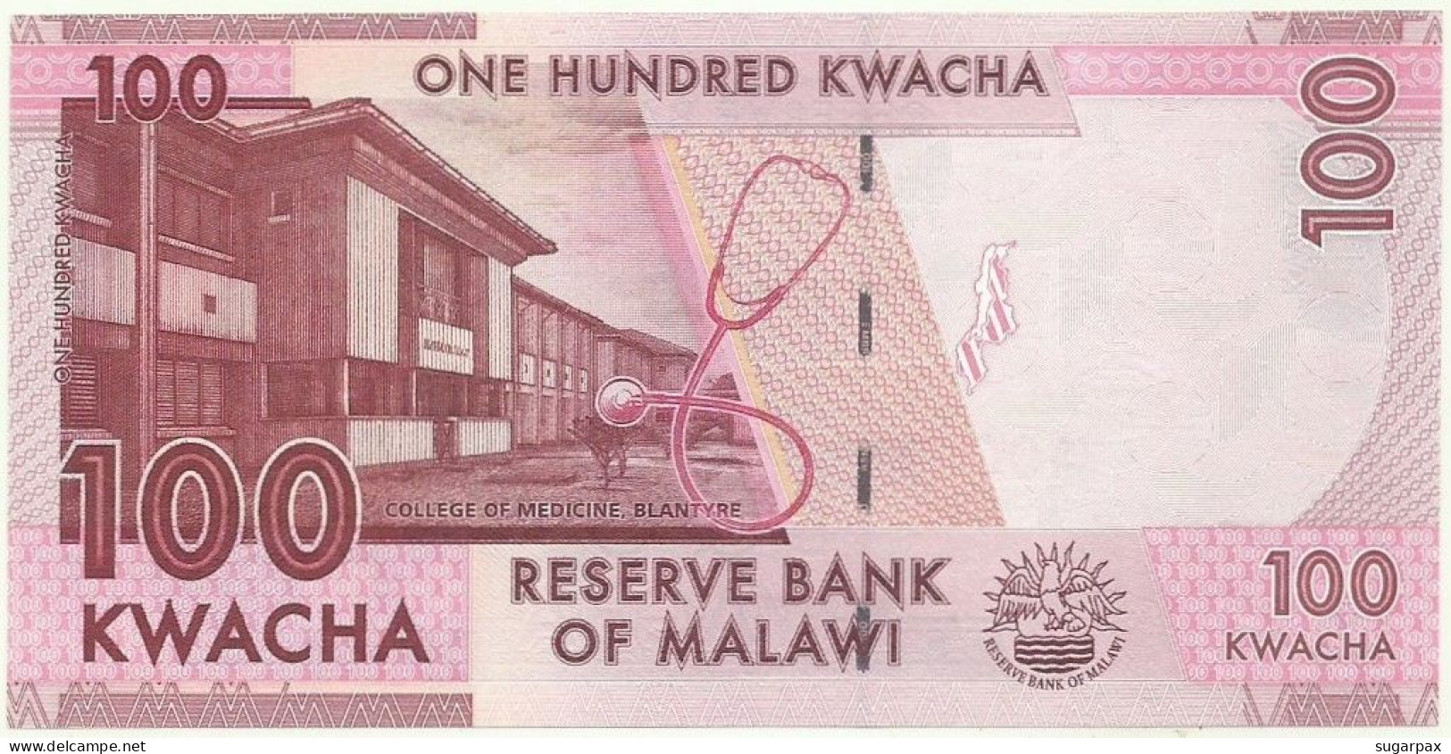 MALAWI - 100 Kwacha - 2020 ( 2022 ) - Pick: 65.e - Unc. - Série CT - Malawi