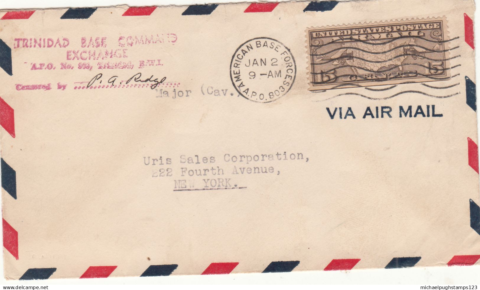 Trinidad / Forces Airmail / U.S. Military Mail / Censorship - Trinidad & Tobago (1962-...)