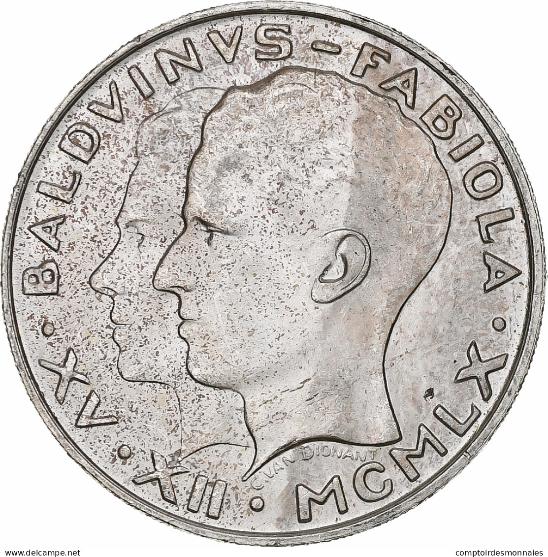 Belgique, 50 Francs, 50 Frank, 1960, Bruxelles, Argent, SUP, KM:152.1 - 50 Frank