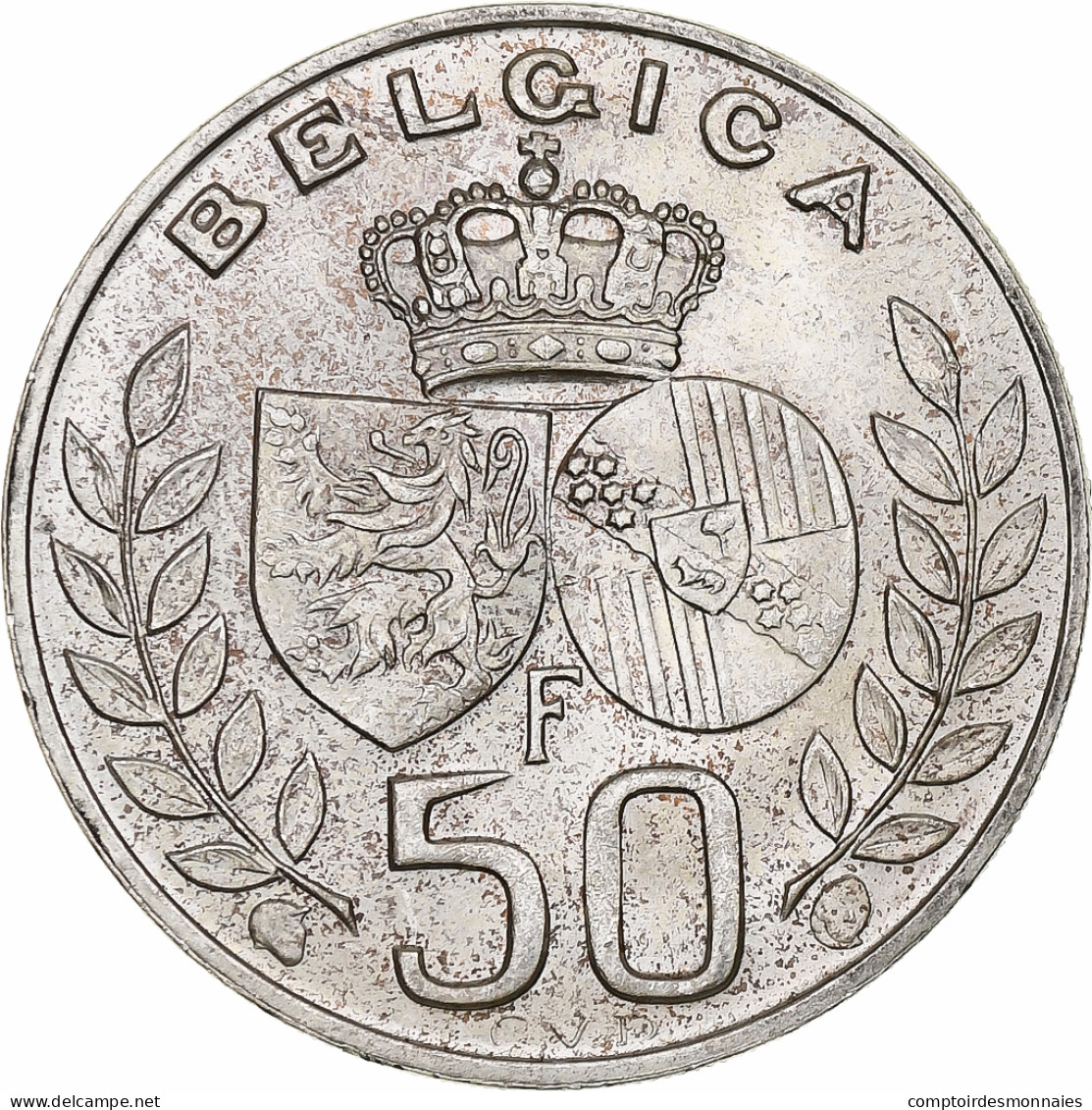 Belgique, 50 Francs, 50 Frank, 1960, Bruxelles, Argent, SUP, KM:152.1 - 50 Frank