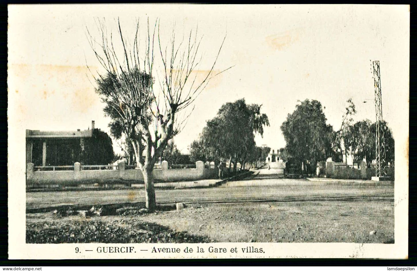 A66  MAROC CPA GUERCIF - AVENUE DE LA GARE ET VILLAS - Sammlungen & Sammellose