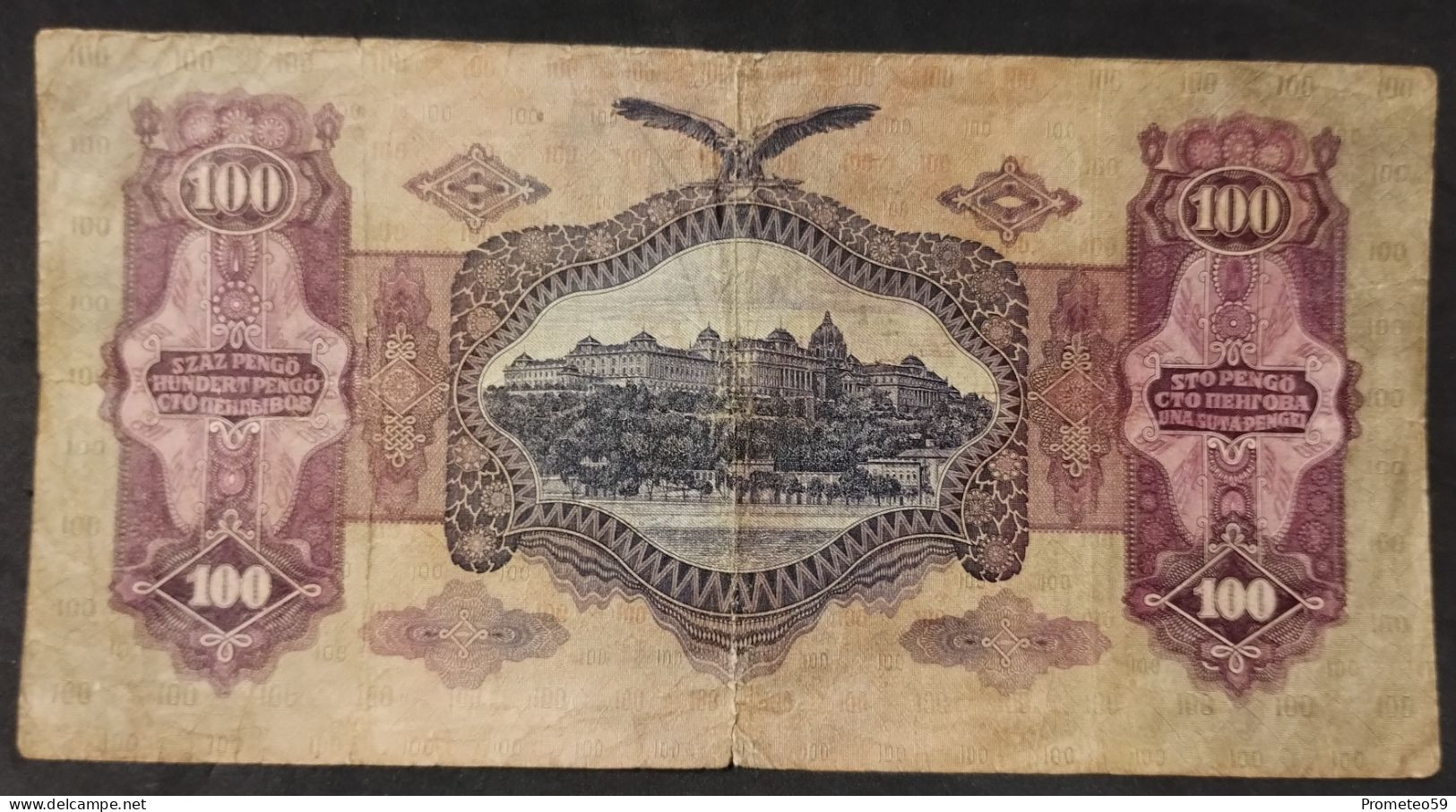 Hungría – Billete Banknote De 100 Pengo – 1930 - Ungarn