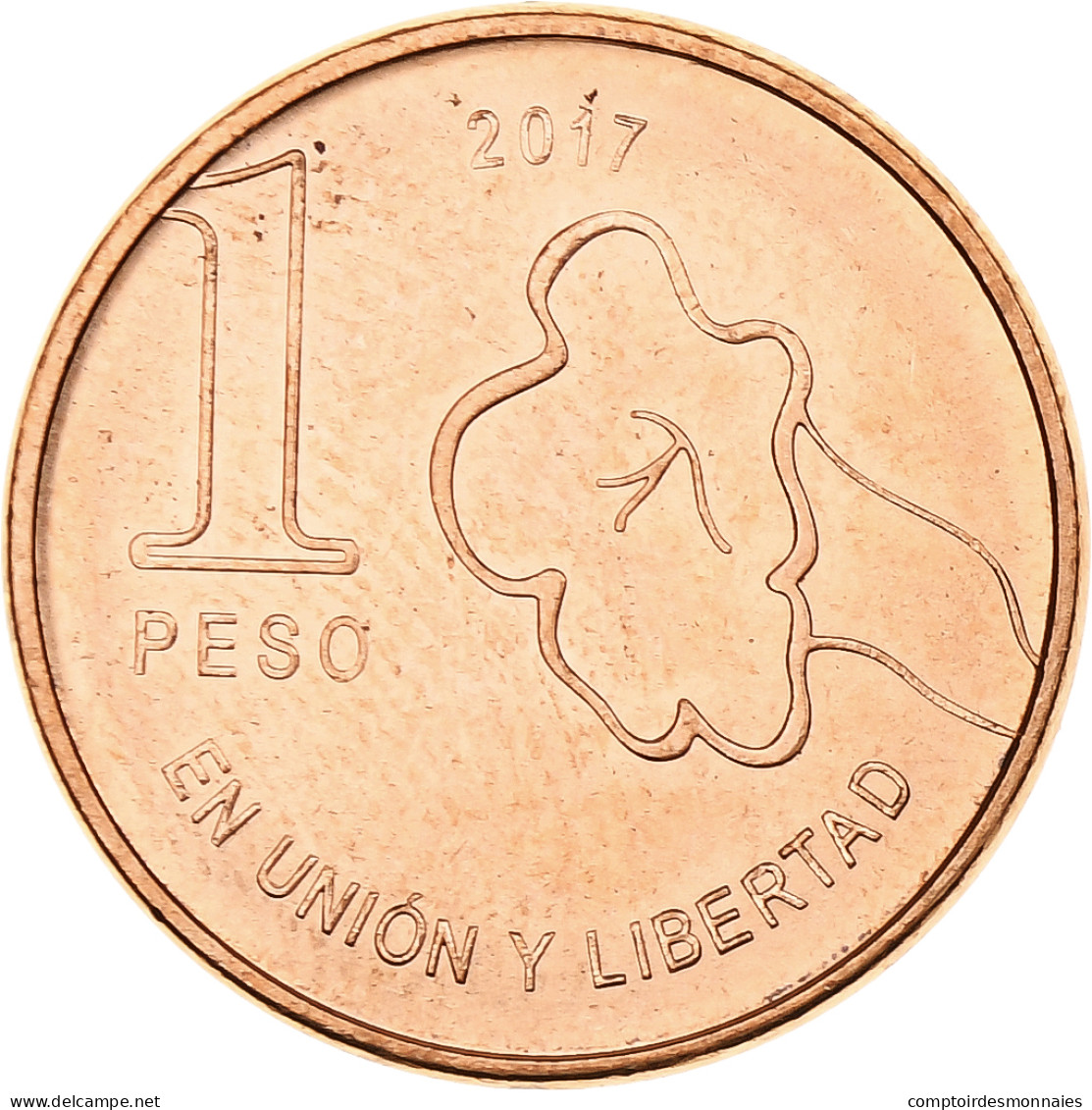 Argentine, Peso, 2017, Buenos Aires, Cuivre Plaqué Acier, SPL - Argentine