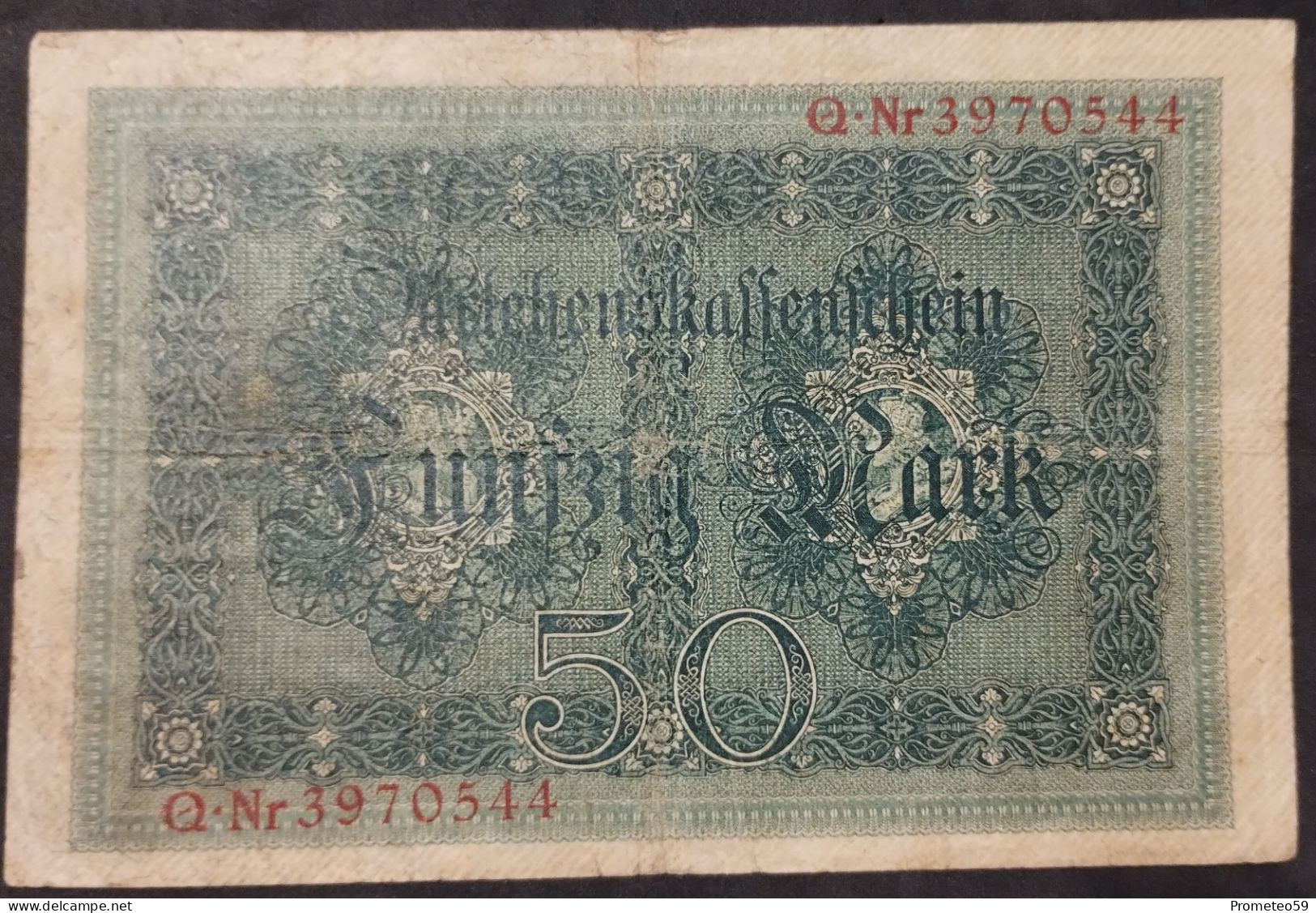 Alemania (Germany) – Billete Banknote De 50 Mark – 5.8.1914 – Serie De 7 Números - 50 Mark