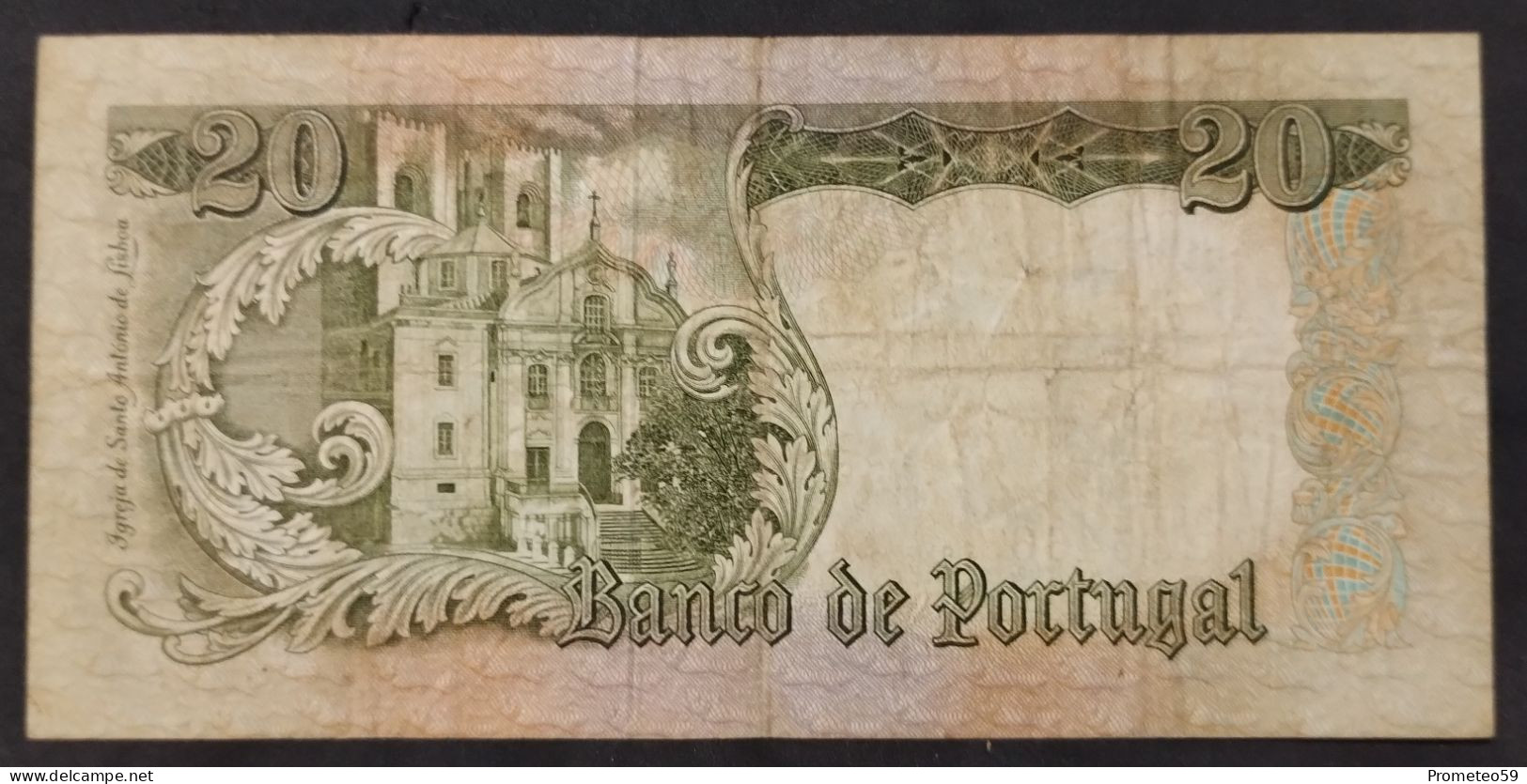Portugal – Billete Banknote De 20 Escudos – 26.5.1964 - Portugal