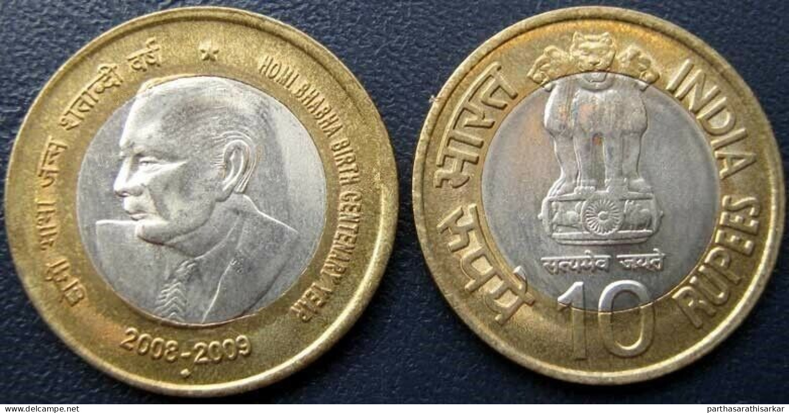 INDIA 2009 HOMI BHABHA BIRTH CENTENERY YEAR 2008-2009 10 RUPEES COIN UNC - Inde