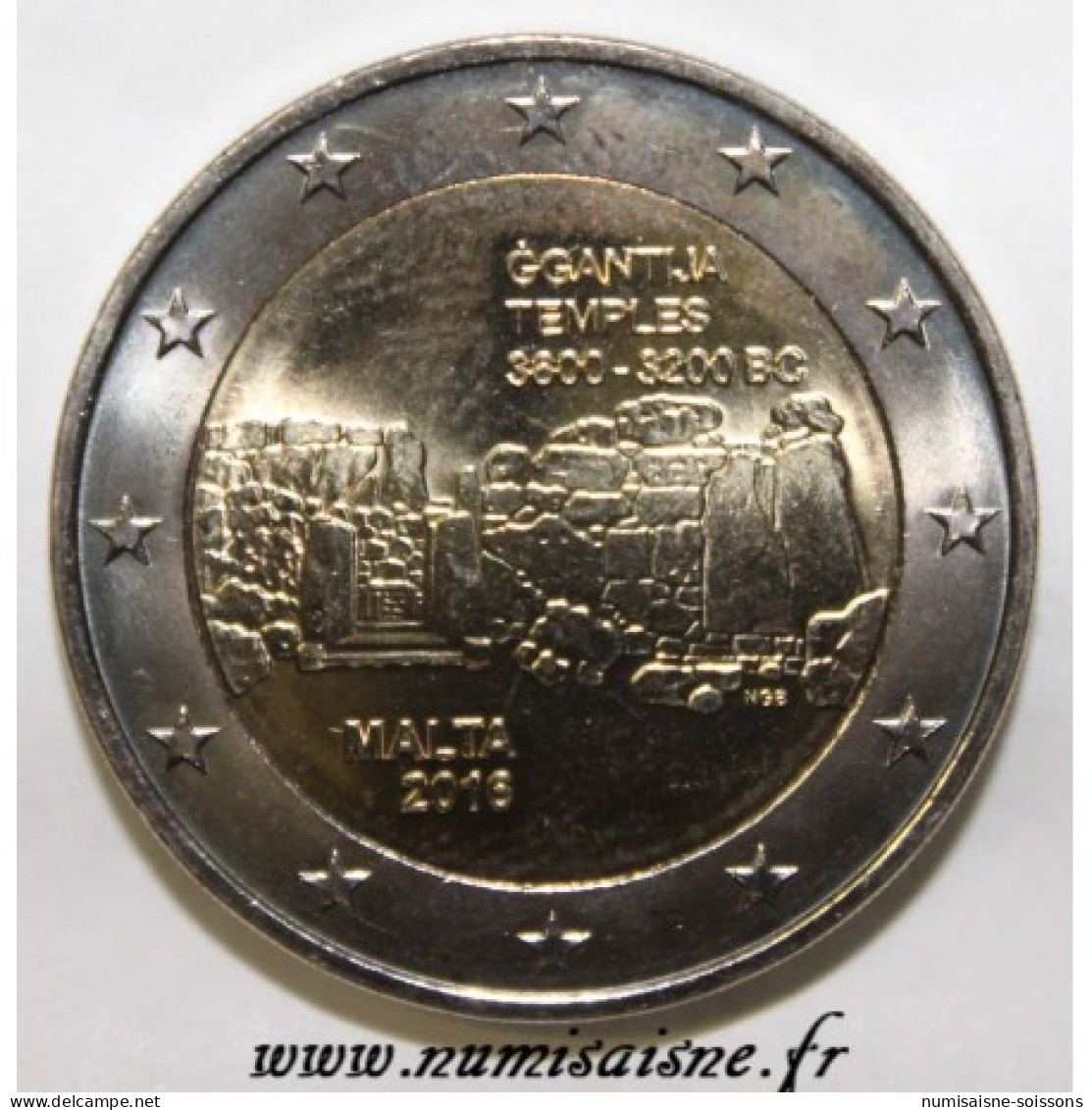 MALTE - 2 EURO 2016 - TEMPLES DE GGANTIJA - SPL - Malta