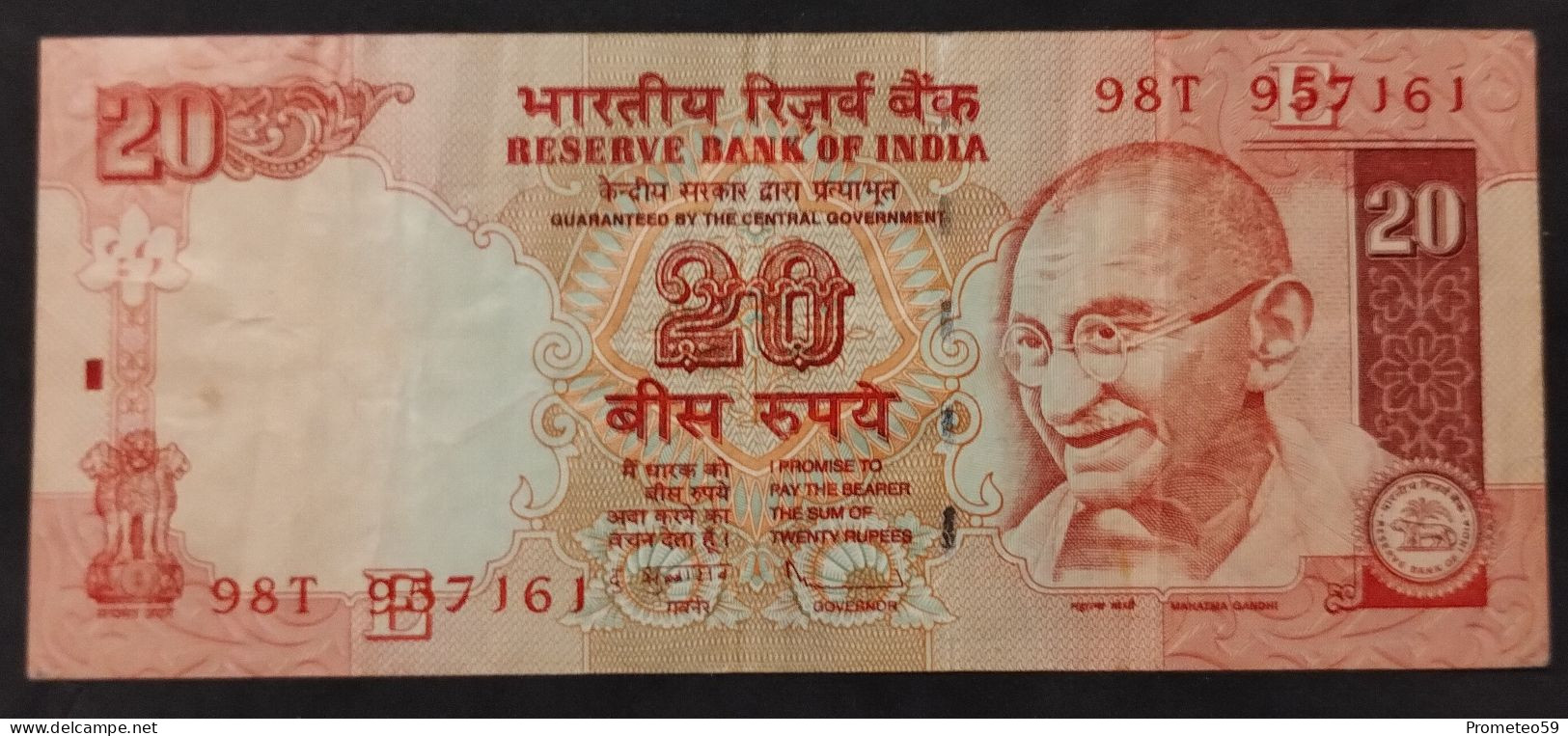 India – Billete Banknote De 20 Rupias – 2010 - Inde