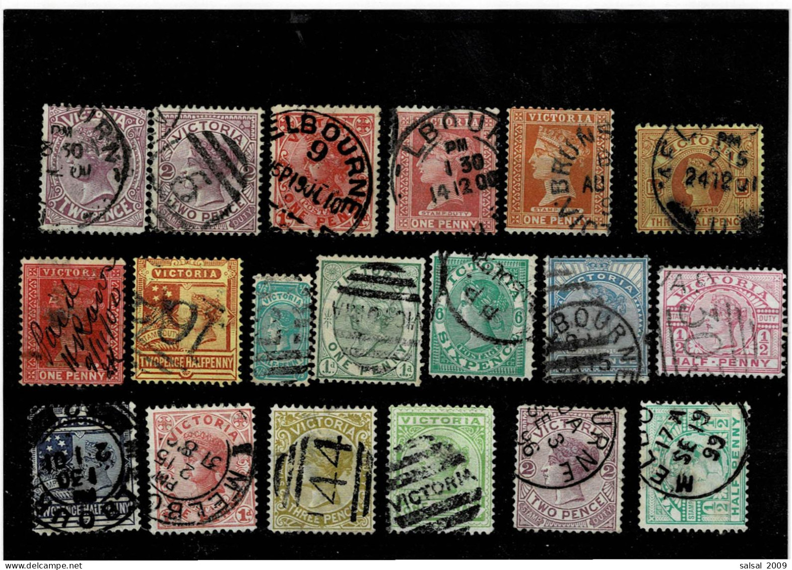 VICTORIA ,"Regina Victoria",19 Pezzi Usati ,in Genere Qualita Ottima - Used Stamps