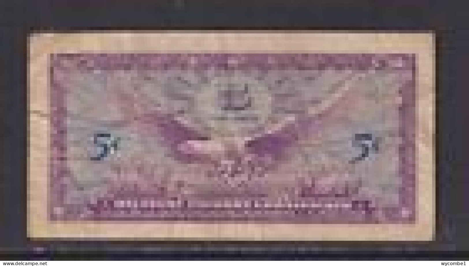 UNITED STATES - 1965 Military Payment Certificate 5 Cents Circulated Banknote - 1965-1968 - Series 641