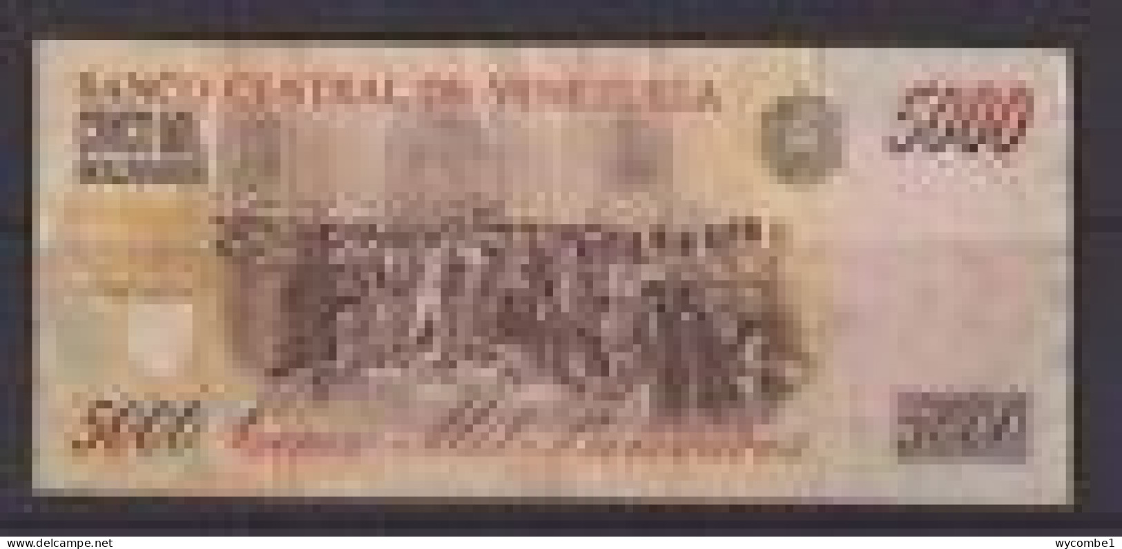 VENEZUELA - 1998 5000 Bolivars Circulated Banknote As Scans - Venezuela