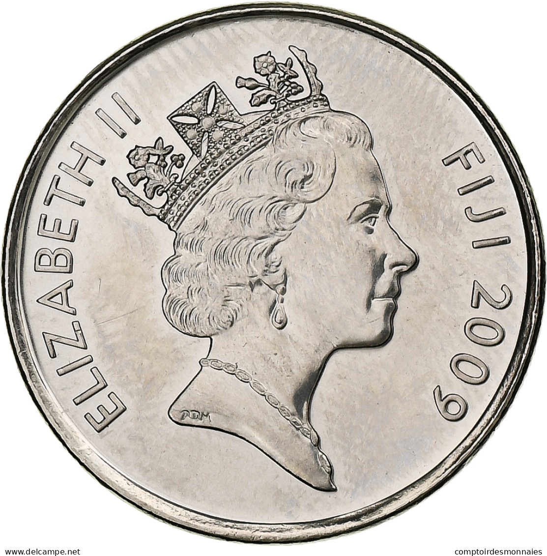 Fidji, Elizabeth II, 20 Cents, 2009, Nickel Plaqué Acier, SPL, KM:121 - Fiji