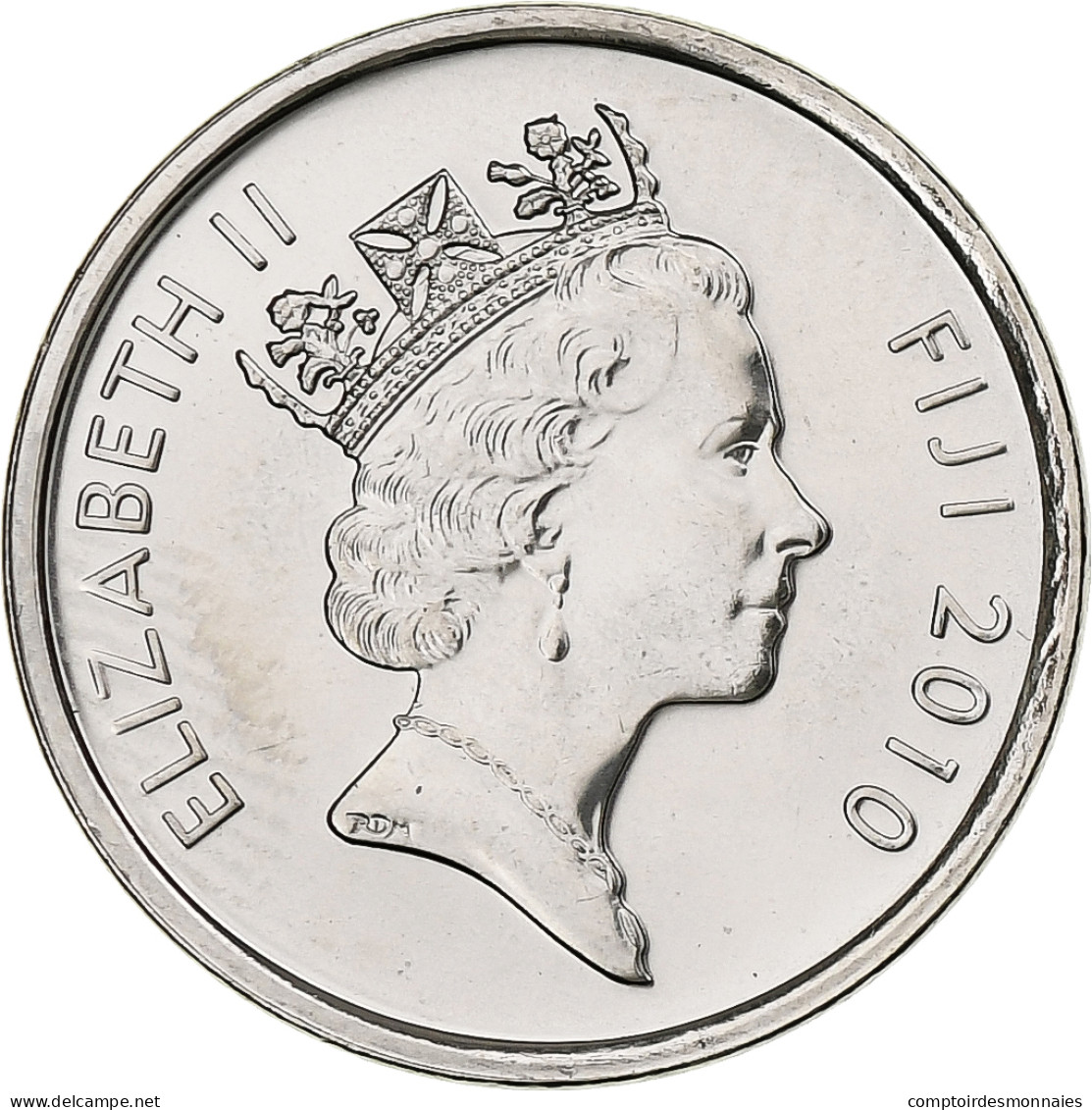 Fidji, Elizabeth II, 5 Cents, 2010, Nickel Plaqué Acier, SPL, KM:119 - Fidji