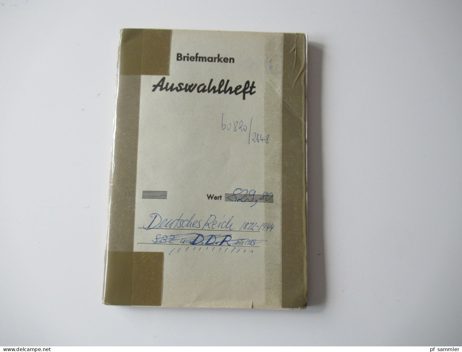 Sammlung / Interessantes Auswahlheft Deutsches Reich Ab Brustschild Und DDR Viele Gestempelte Marken /eventl. Fundgrube - Verzamelingen (in Albums)