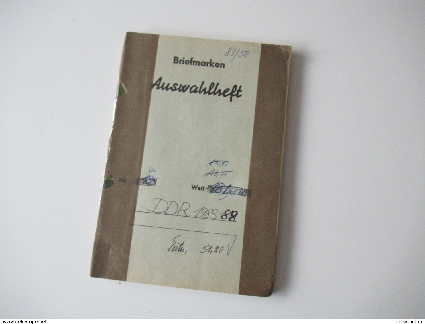 Sammlung / Interessantes Auswahlheft DDR 1983 - 1988 Viele Gestempelte Marken /eventl. Fundgrube / Tagesstempel - Collections (en Albums)