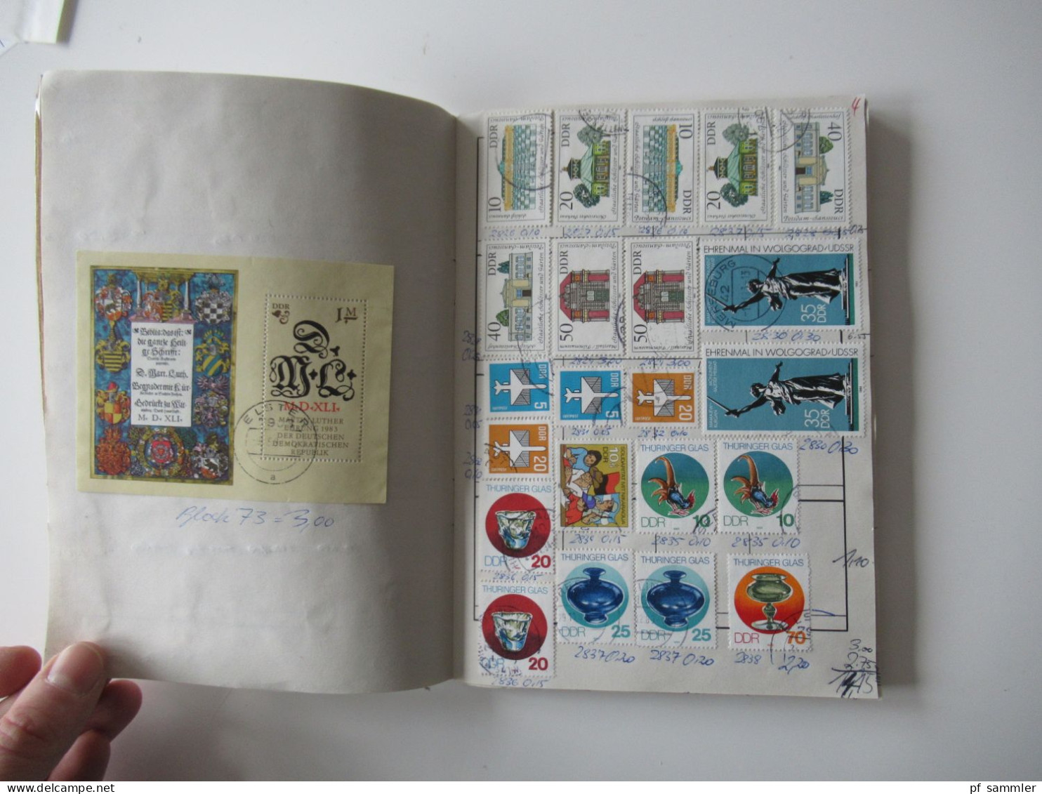 Sammlung / Interessantes Auswahlheft DDR 1983 - 1989 Viele Gestempelte Marken /eventl. Fundgrube / Viele Tagesstempel - Collections (en Albums)