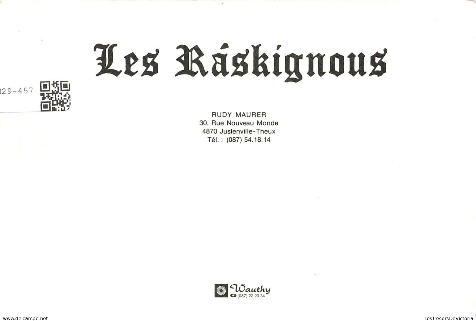 SPECTACLE - Chanteurs Musiciens - Groupe - Les Raskignons - Carte Postale - Musik Und Musikanten