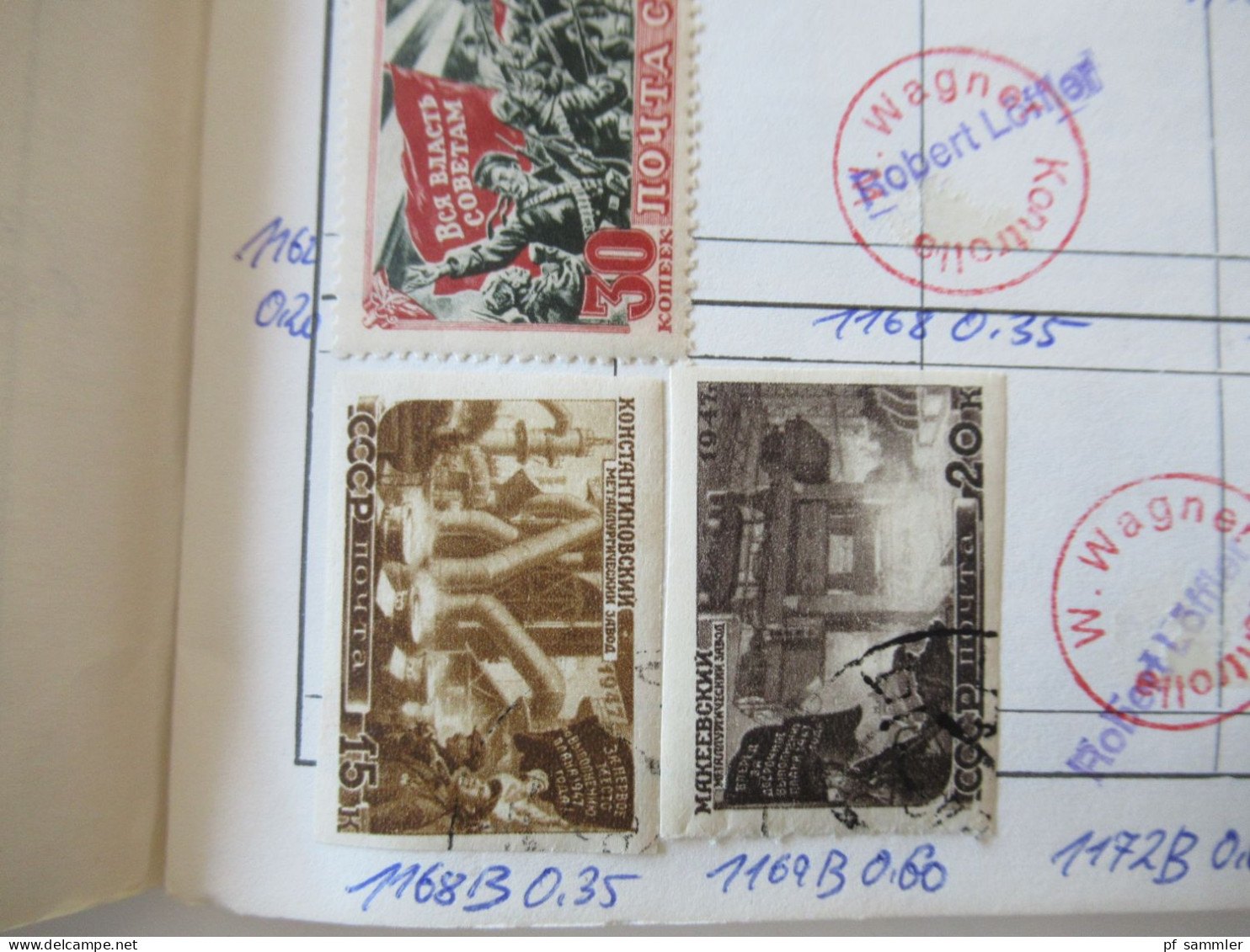 Sammlung / interessante Auswahlhefte Russland UdSSR ab ca. 1900 - 1972 viele gestempelte Marken / Fundgrube!?!