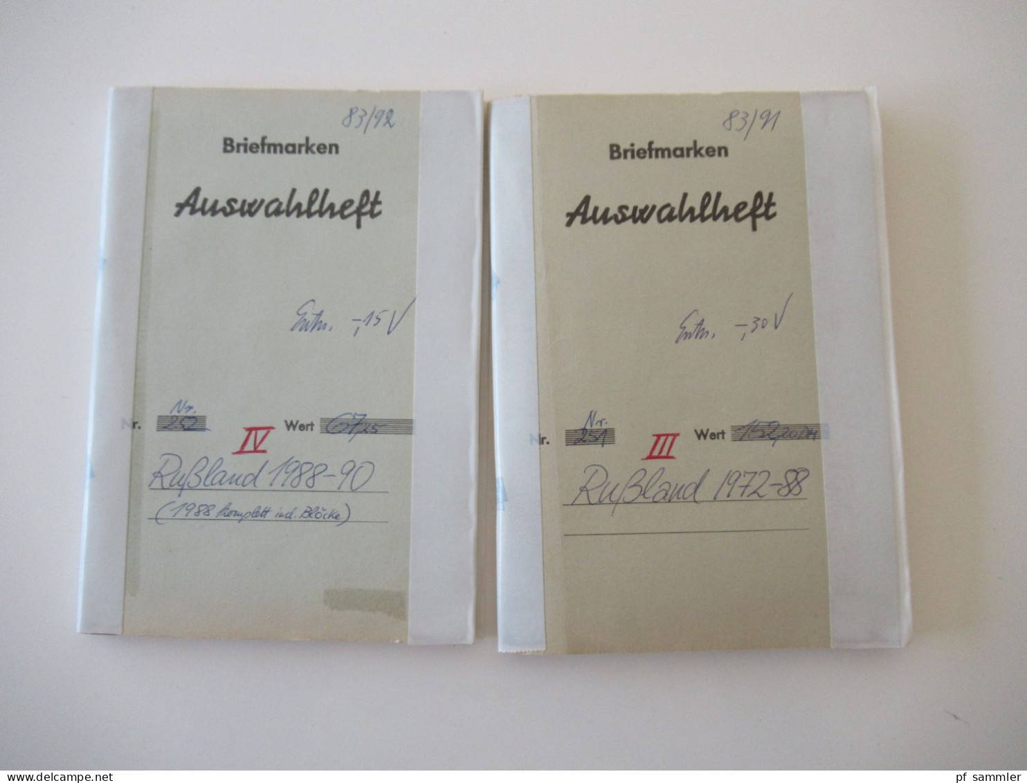 Sammlung / Interessante Auswahlhefte Russland UdSSR Ab 1972 - 1990 Viele Gestempelte Marken / Fundgrube!?! - Collezioni (in Album)