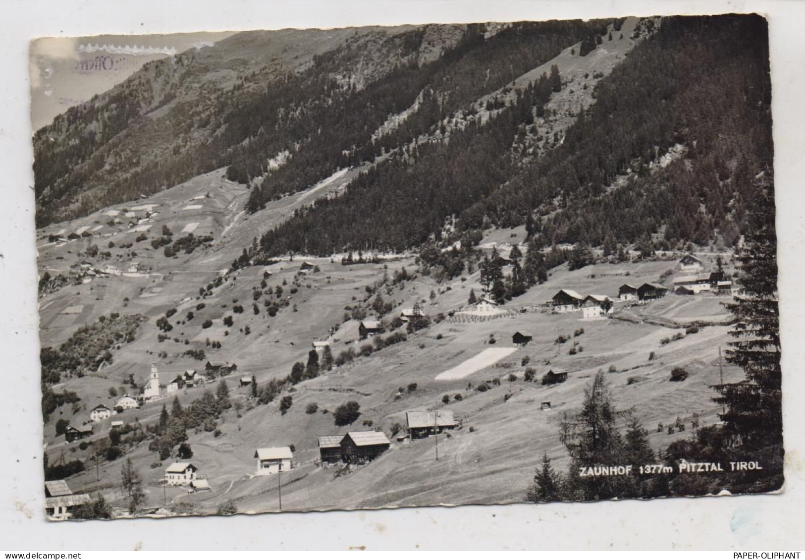 A 6481 SANKT LEONHARD Im Pitzta - ZAUNHOF, Blick über Den Ort, 1960 - Imst