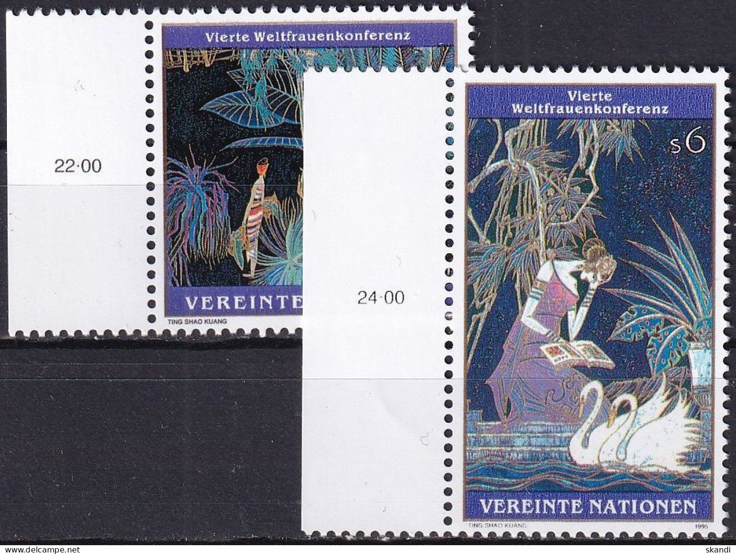 UNO WIEN 1995 Mi-Nr. 188/89 ** MNH - Unused Stamps