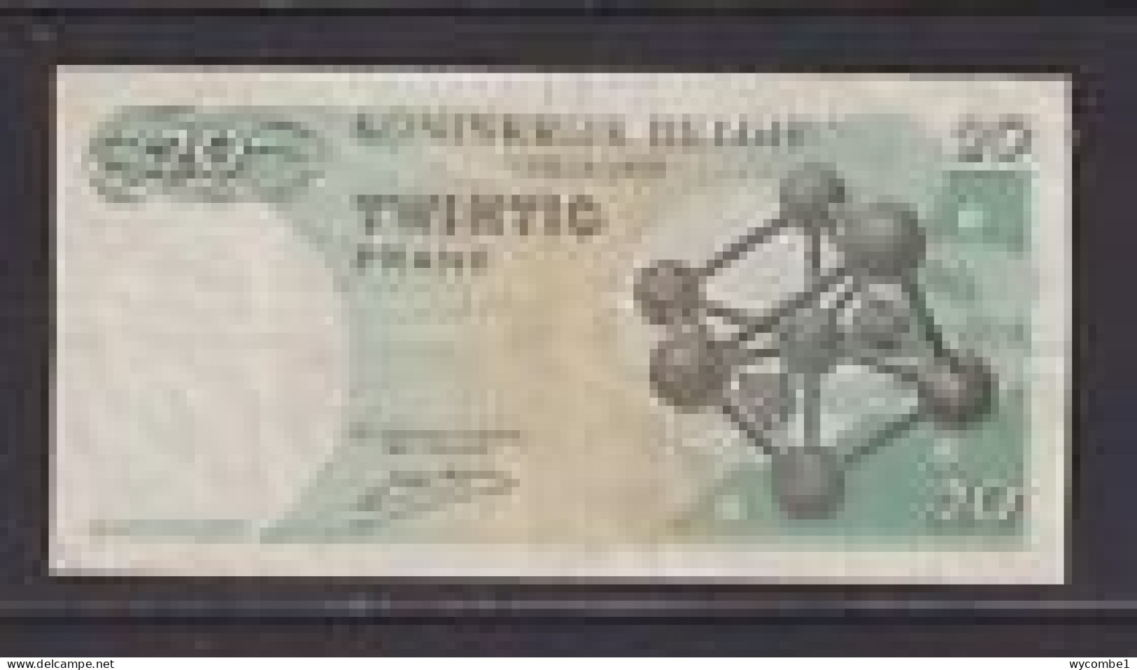 BELGIUM - 1964 20 Franc Circulated Banknote - 20 Francs