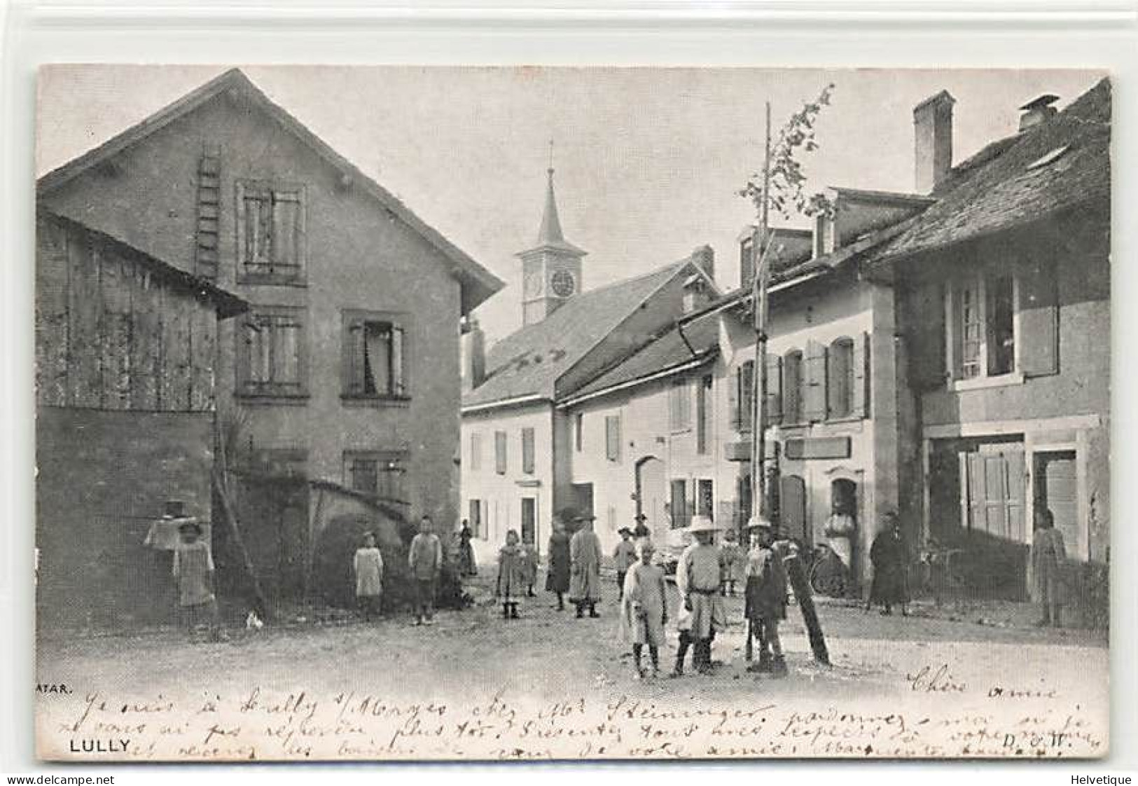 Lully 1904 Animée Temple Eglise (Morges) - Morges