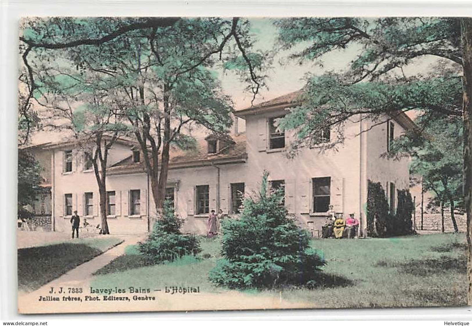 Lavey-les-Bains L'Hôpital 1908 Colorée - Lavey