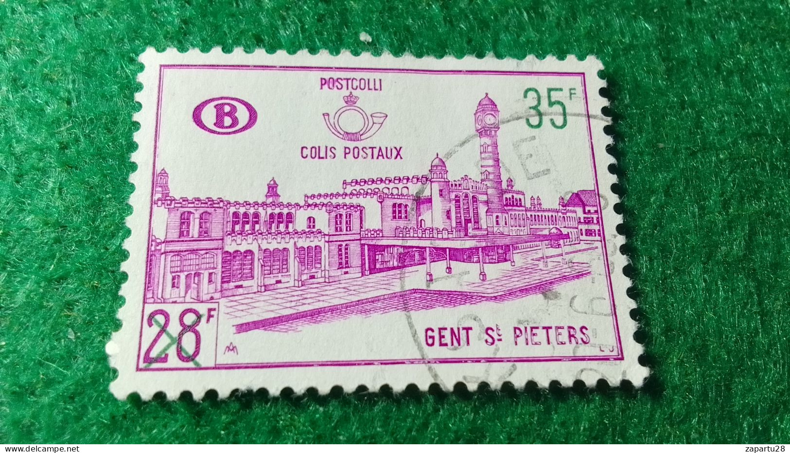 BELÇİKA-   DEMİRYOLU PAKET  POSTASI --1952-87-    35  FR   DAMGALI - Used