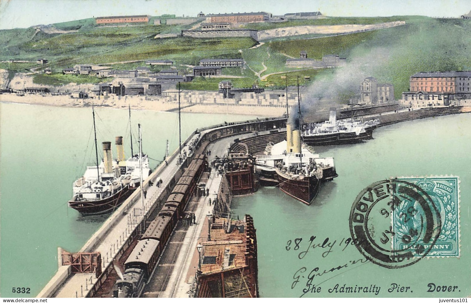 CPA The Admiralty Pier-Dover-RARE Visuel-Timbre    L2539 - Dover