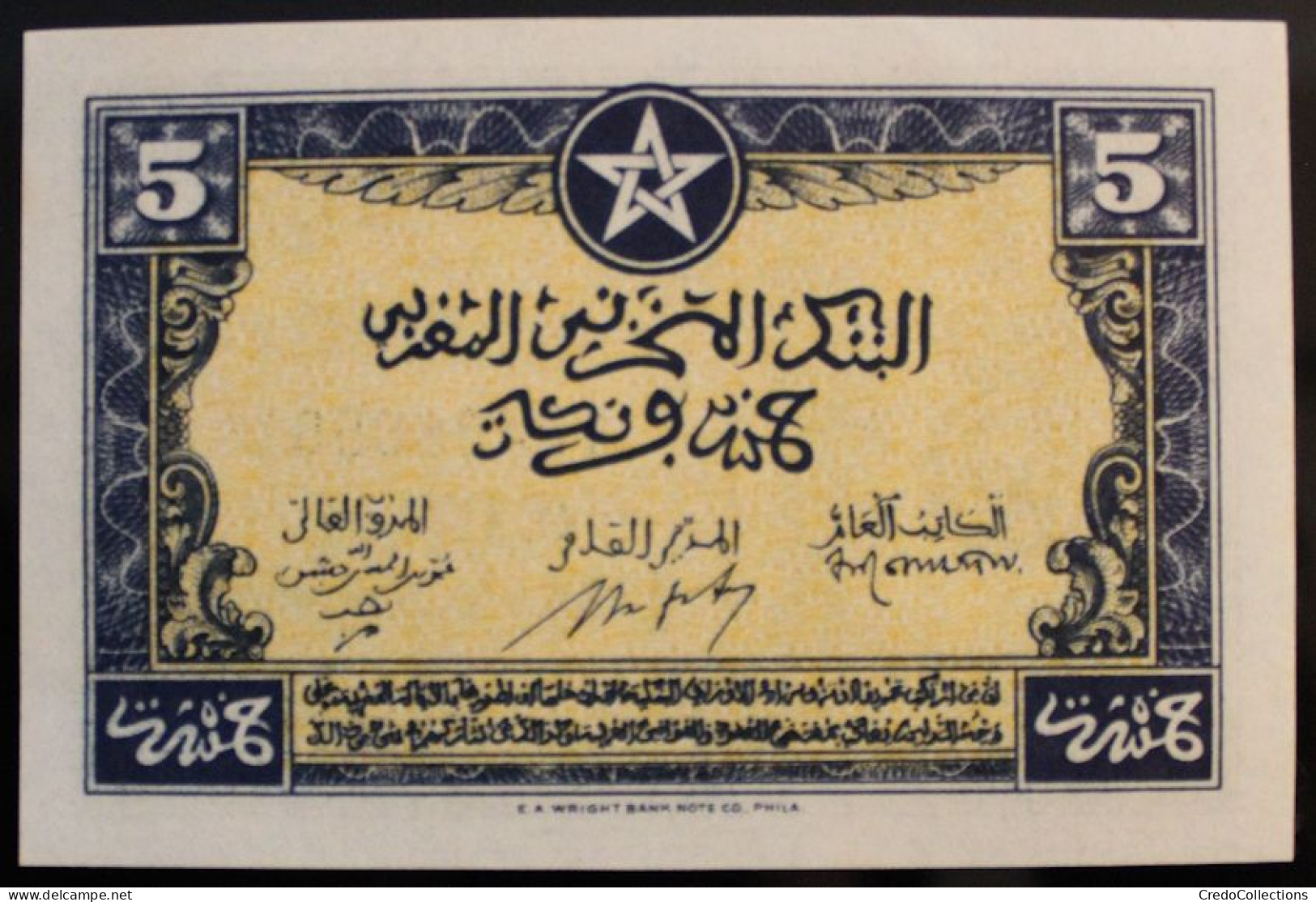 Maroc - 5 Francs - 1943 - PICK 24a.1 - NEUF - Maroc