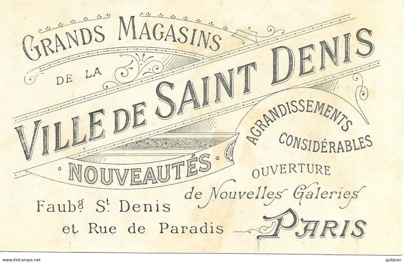 ILLUSTRATEUR  ROBIDA  - VIEUX PARIS -  A LA VILLE DE ST DENIS - EXPOSITION UNIVERSELLE DE 1900 - - Robida