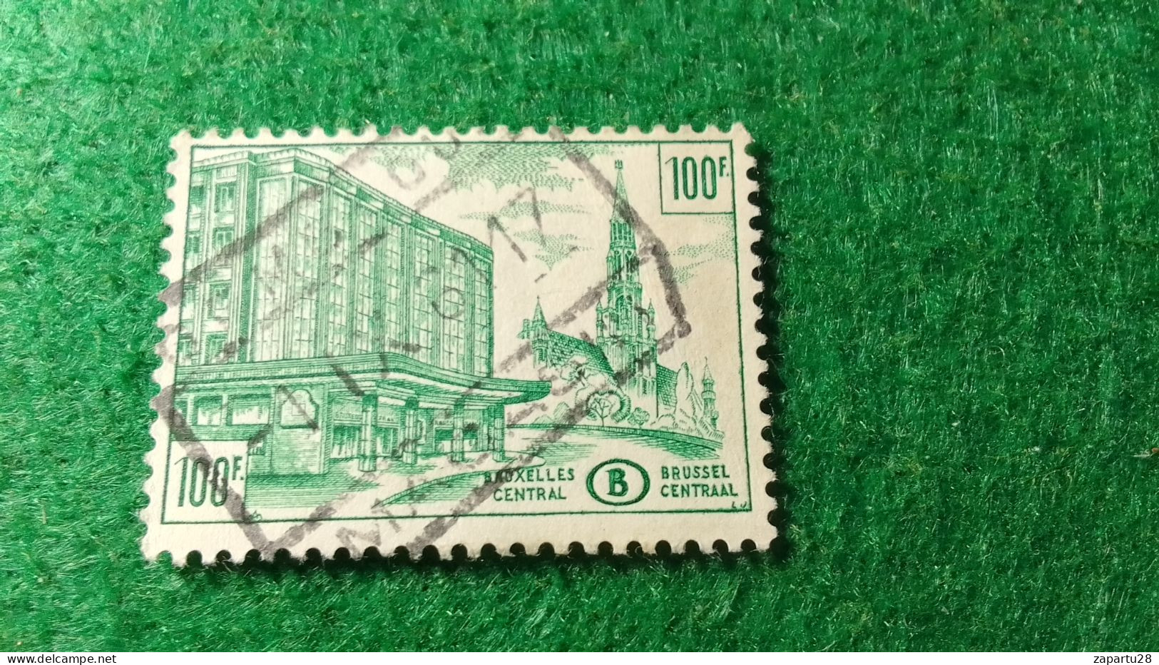 BELÇİKA-   DEMİRYOLU PAKET  POSTASI --1952-87-  100   FR   DAMGALI - Used