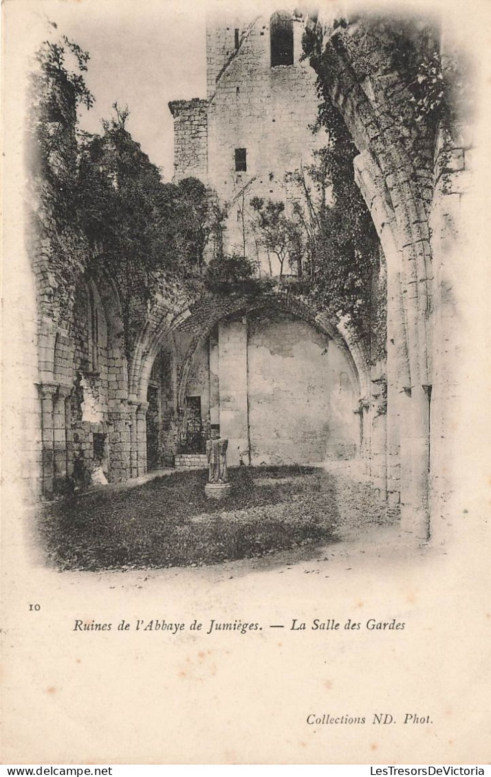 FRANCE - Jumièges -  Ruines De L'Abbaye De Jumièges - La Salle Des Gardes - Carte Postale Ancienne - Jumieges