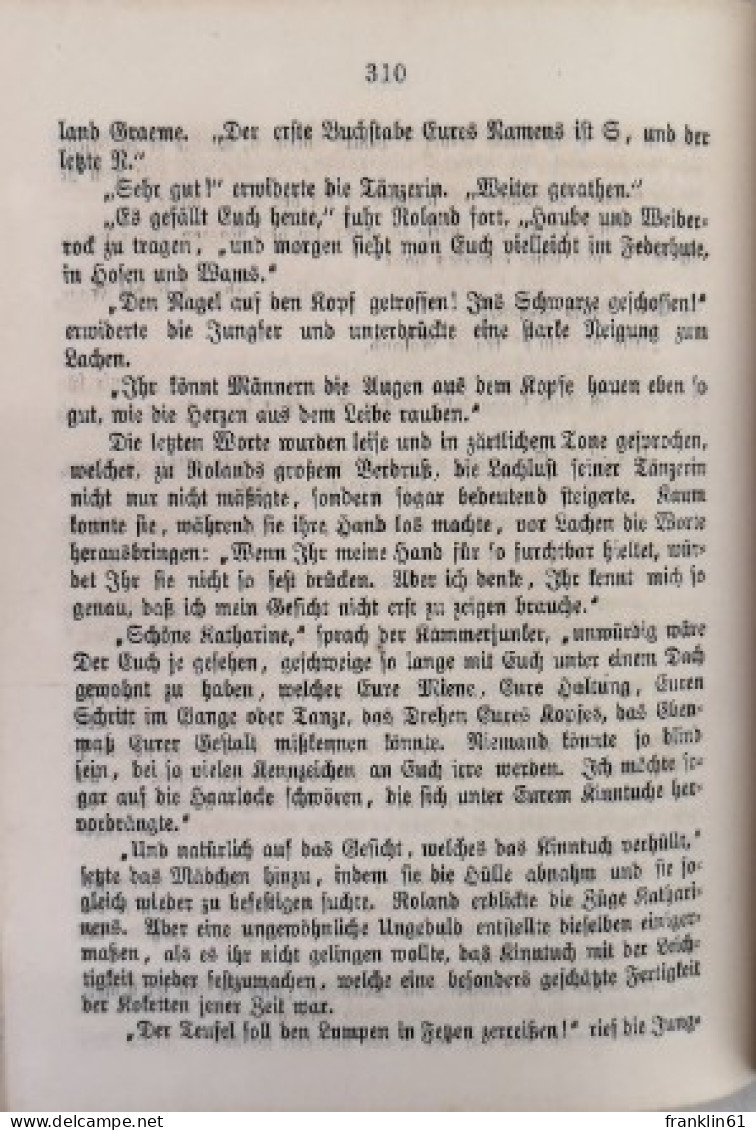 Walter Scott's.  Sämmtliche Werke. Fünfter Band.  Der Abt (Fortsetzung Des Kloster). - Poesia