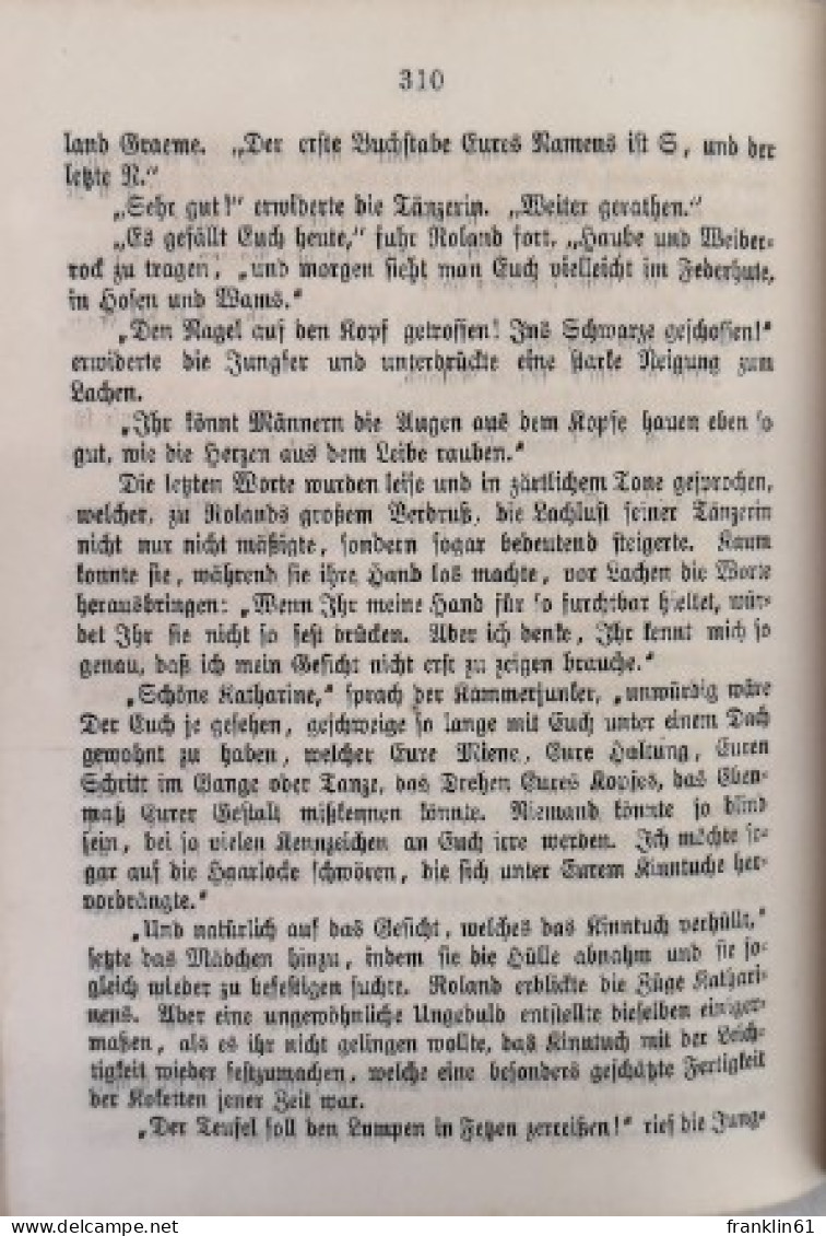 Walter Scott's.  Sämmtliche Werke. Fünfter Band.  Der Abt (Fortsetzung Des Kloster). - Poésie & Essais