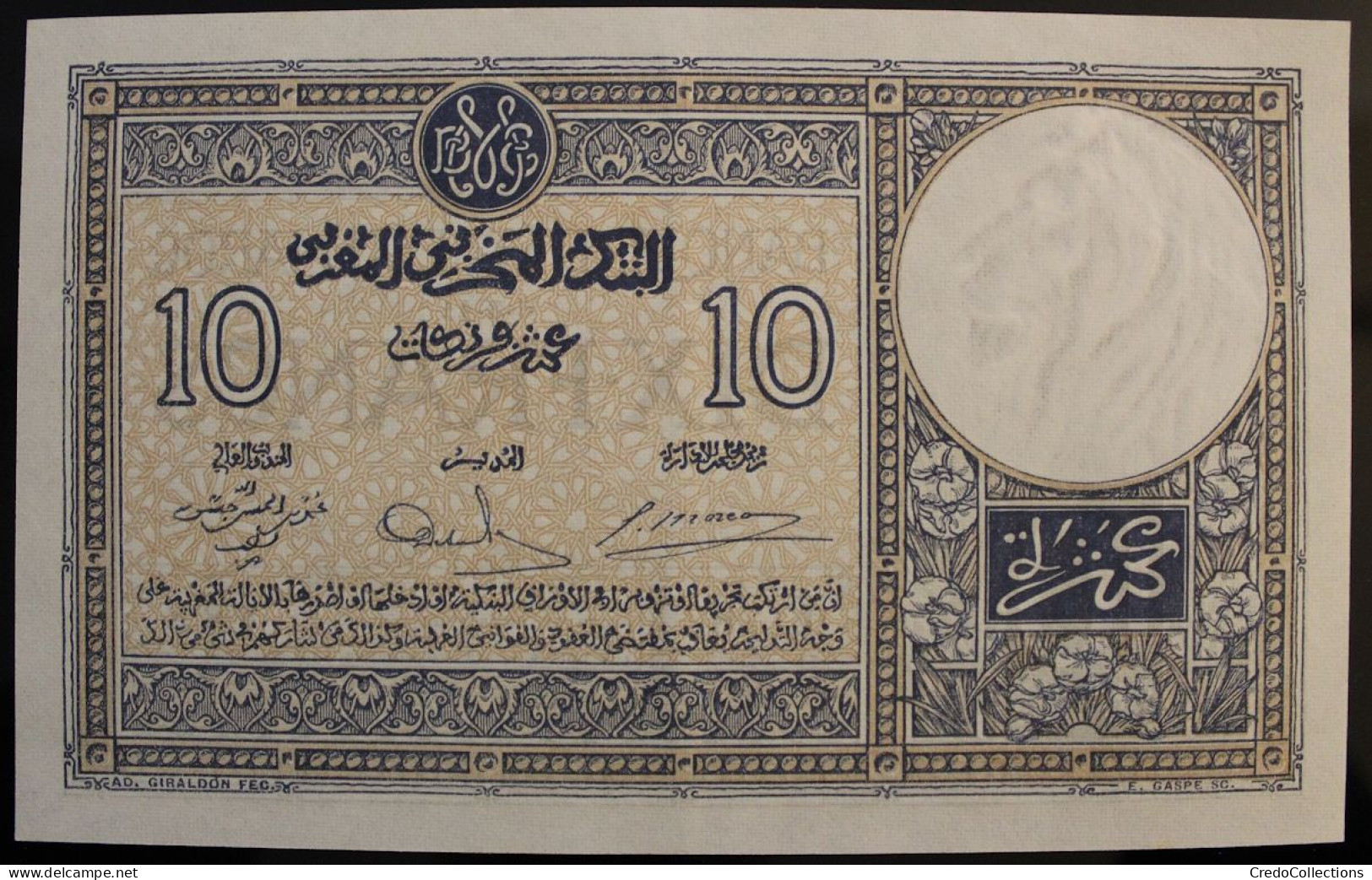 Maroc - 10 Francs - 1941 - PICK 17b.1 - SPL - Maroc