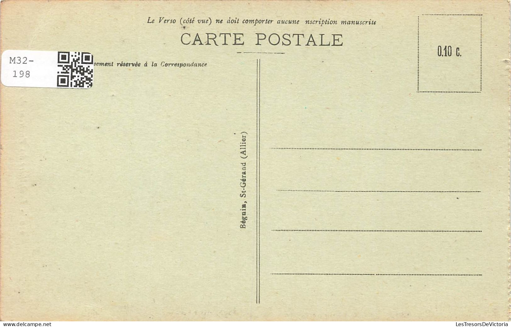 MÉTIERS - Dentellière Des Environs Du Puy - Carte Postale Ancienne - Other & Unclassified