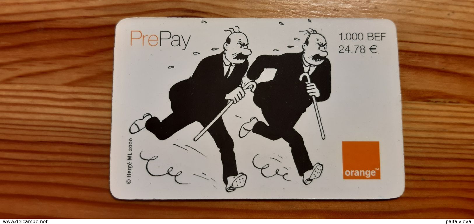 Prepaid Phonecard Belgium, Orange - Tin Tin - Carte GSM, Ricarica & Prepagata