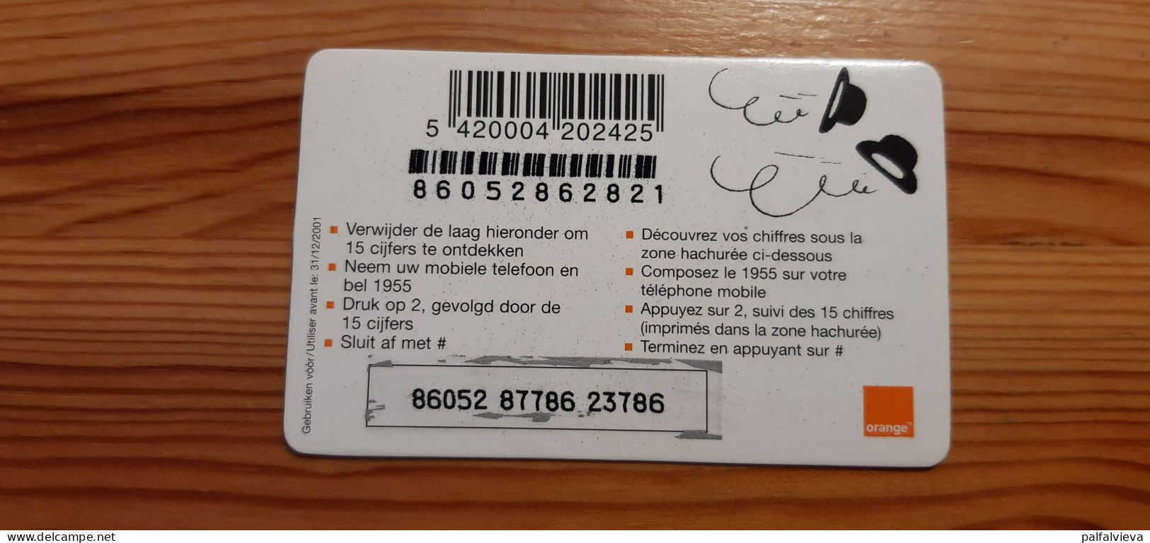 Prepaid Phonecard Belgium, Orange - Tin Tin - GSM-Kaarten, Herlaadbaar & Voorafbetaald