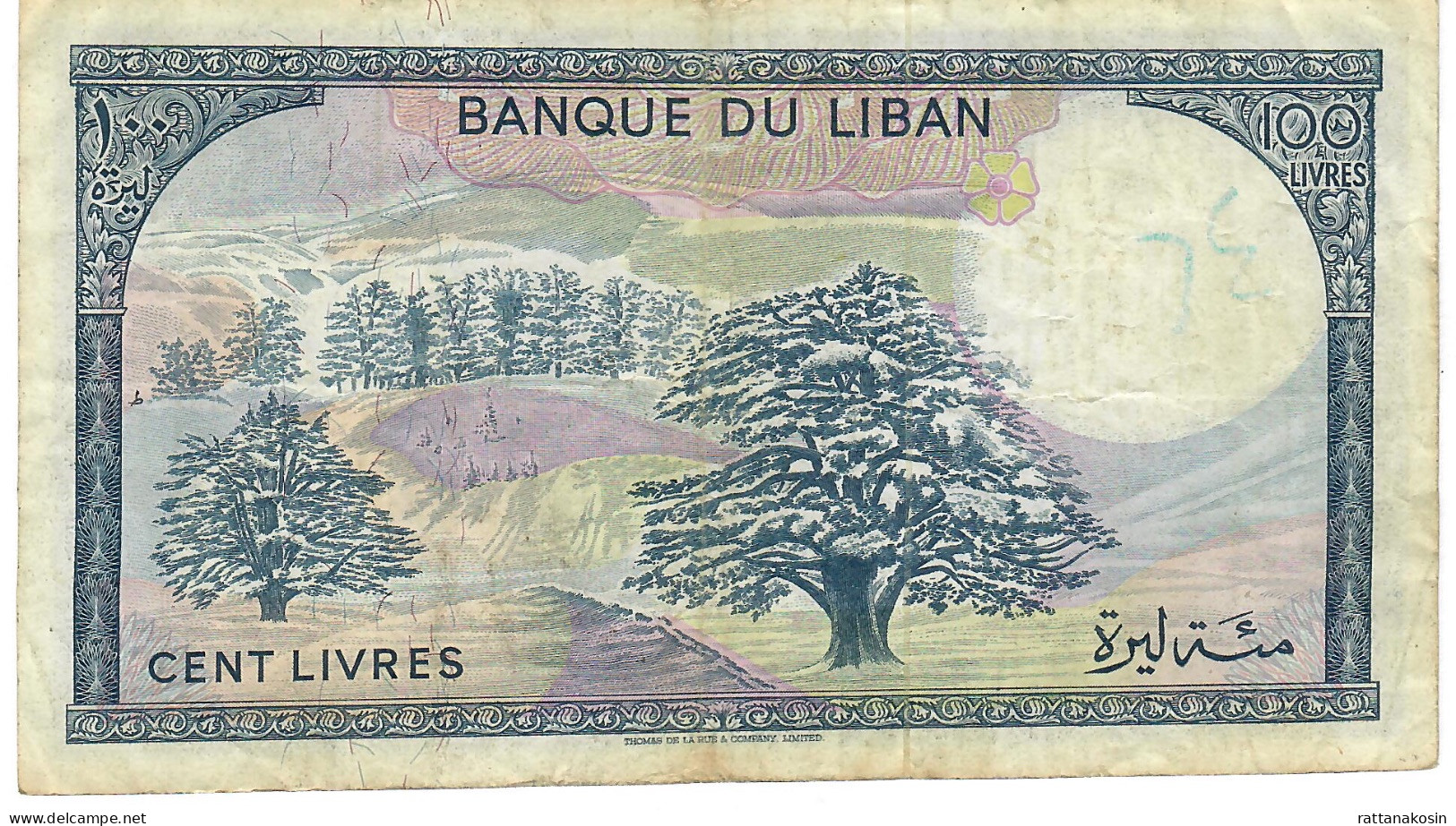 LEBANON P66a  100  POUNDS  1983  VF - Liban