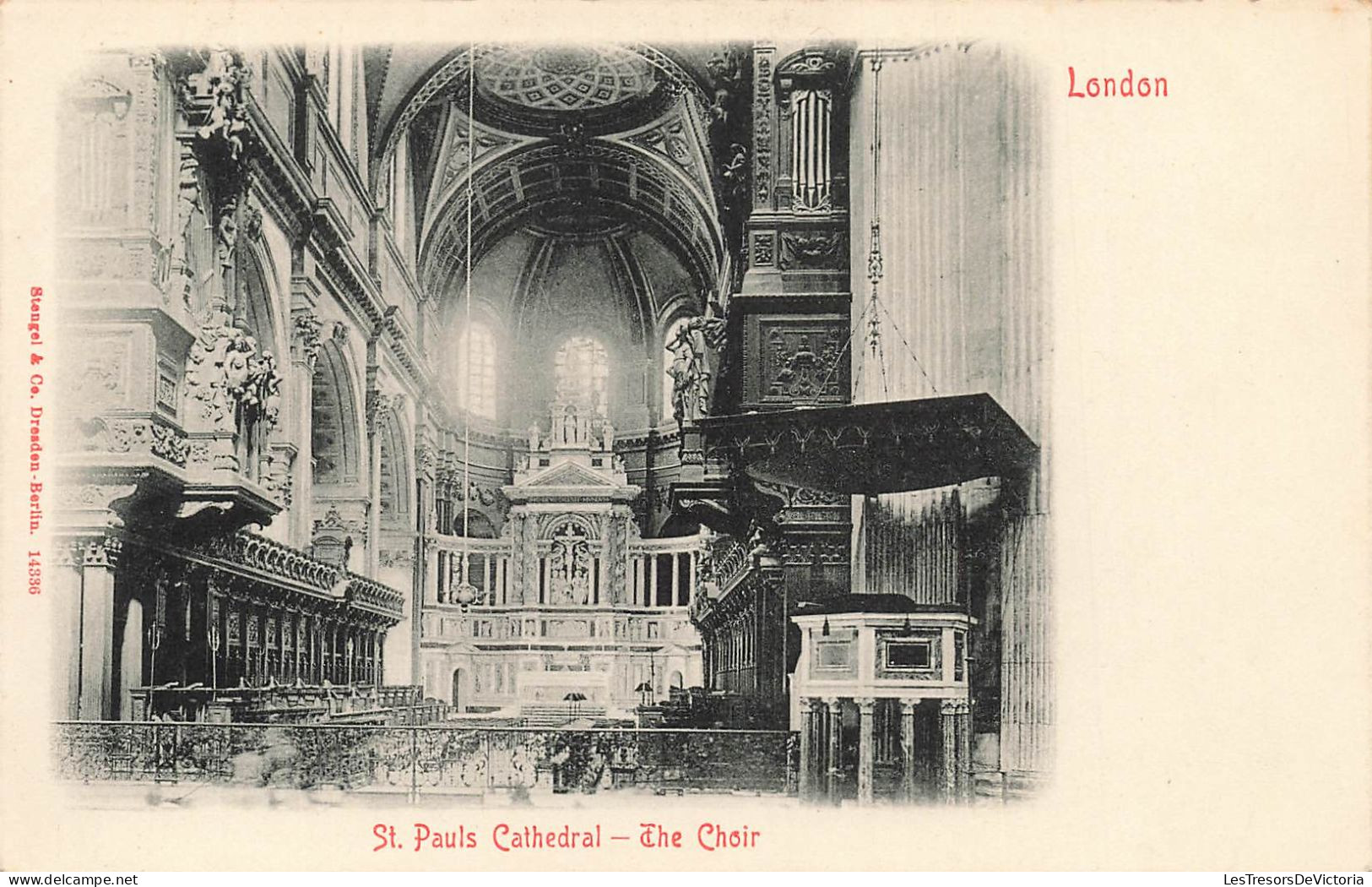 ROYAUME UNI - Londres  - Le Choeur De La Cathédrale De Saint Paul - Carte Postale Ancienne - St. Paul's Cathedral