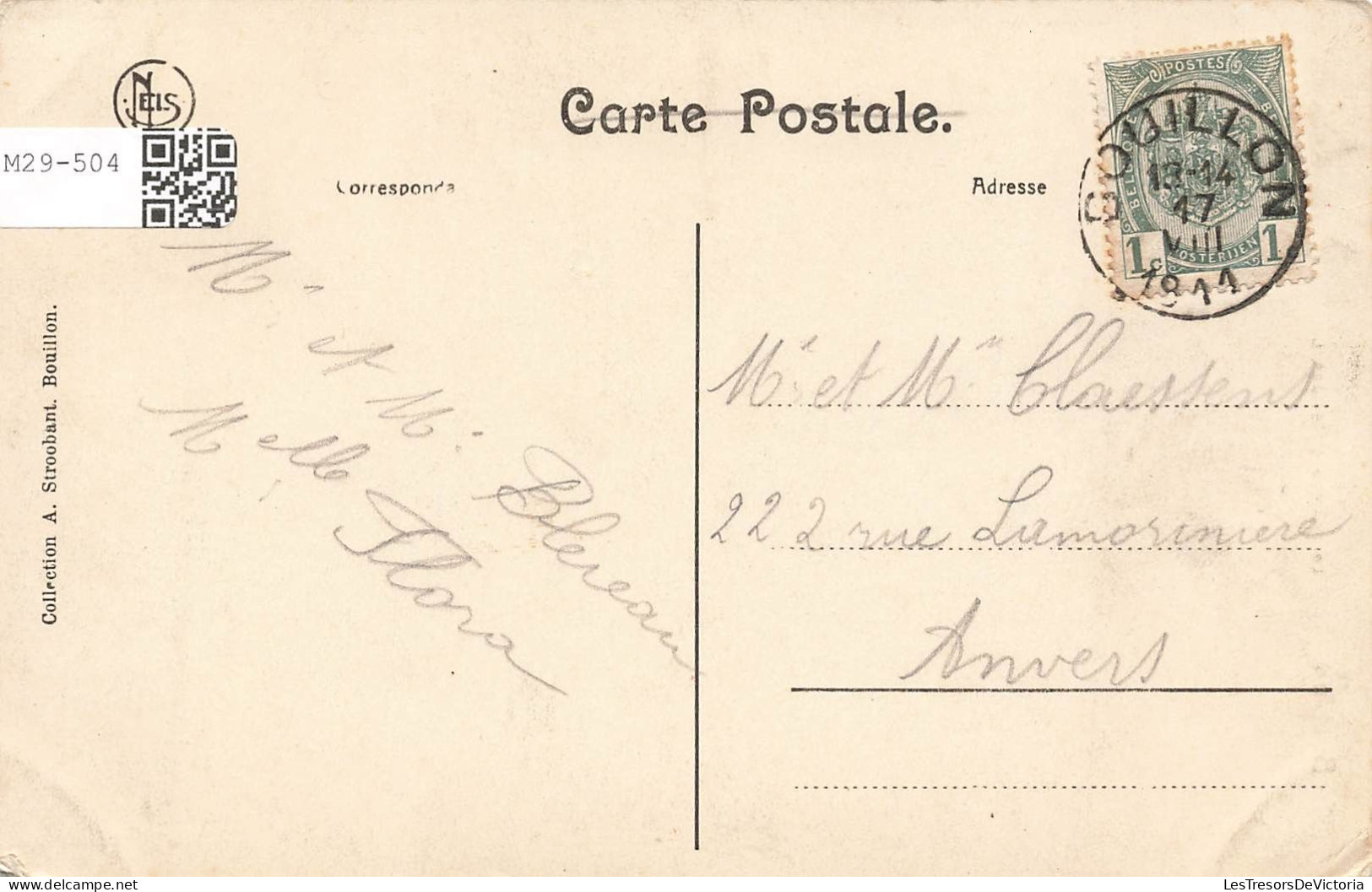 BELGIQUE - Bouillon - Le Chateau Et Le Tunnel - Nels -  Carte Postale Ancienne - Bouillon